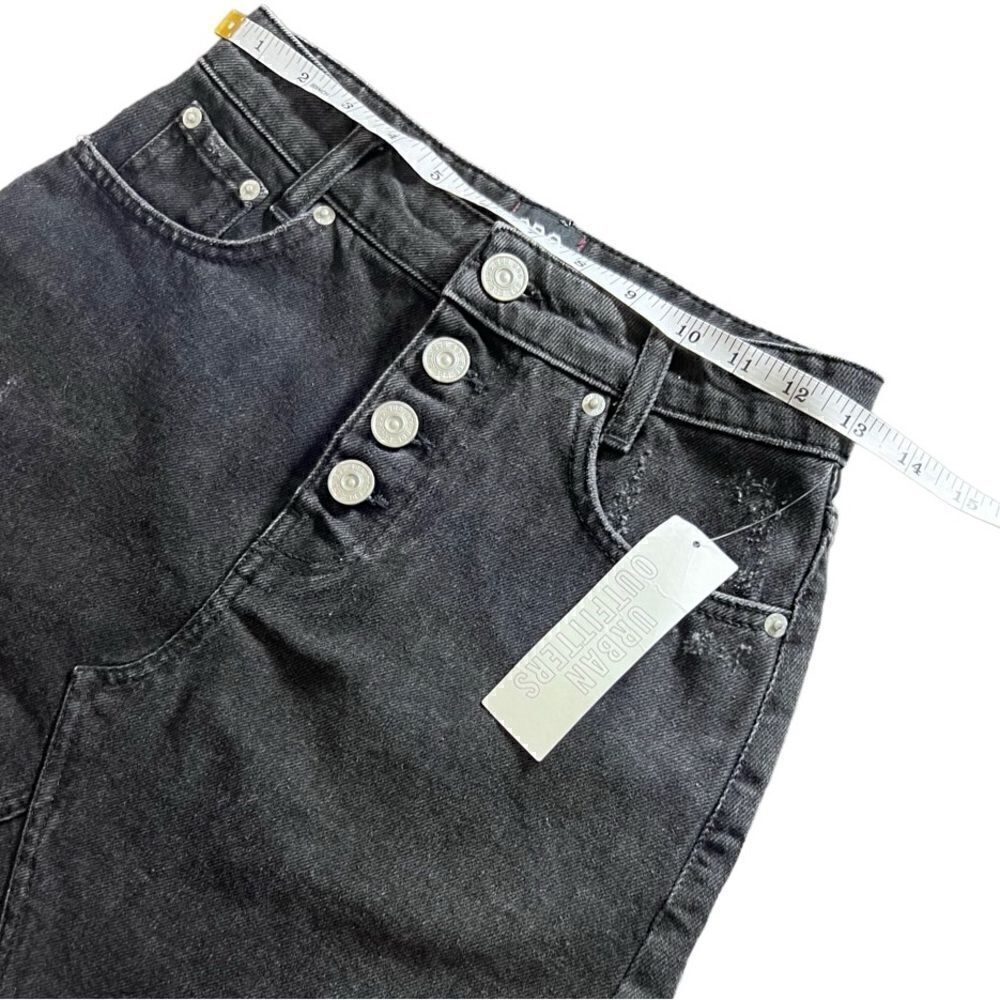 BDG Urban outfitters denim jean mini skirt distressed black size XS - Picture 8 of 10